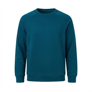 เสื้อสเวตเชิ้ตผ้าฝ้ายสีเขียวน้ำทะเล สไตล์สตรีทแวร์ คลาสสิค ฟลีซ ระบายอากาศได้ดี สำหรับผู้ชาย เหมาะสำหรับการฝึกซ้อมในยิมแบบมืออาชีพ หรือใส่ลำลอง รับผลิตแบบ OEM - Product Image 1