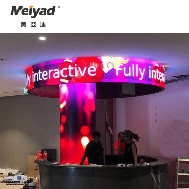 Indoor P2.5 Soft Flexible Led Screen Full Color Circular Round Led Video Wall 360 Degree Curved Led Display