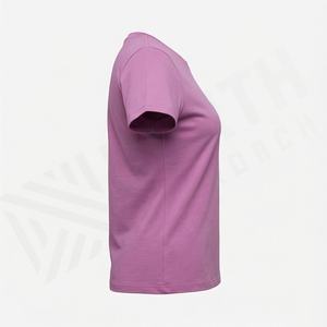 เสื้อยืดคอกลมผู้หญิงรักษ์โลก คุณภาพสูง แขนสั้น ผ้าซาติน 260 กรัม ขายส่งจำนวนมาก สีตามสั่ง - Product Image 3