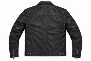 Customizable Handmade Professional Manufacture <b>Men's</b> <b>Leather</b> <b>Jacket</b> for Fall Winter Waterproof Casual Stand Collar - Product Image 2