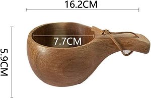 Taza Kuksa Ligera y Natural, Hecha a Mano, de Madera, para Café, Té, Camping, Senderismo y Viajes, a Precio de Mayoreo - Product Image 4