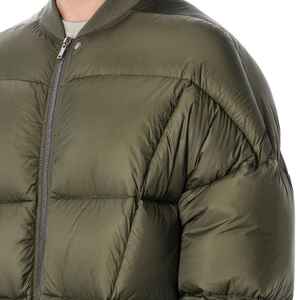 Hooded Stand Waterproof Heavy Designer Puff Padded Coat Oversized Bubble Winter Black Custom <b>Men</b> Shiny Puffer Jacket Streetwear - Product Image 3