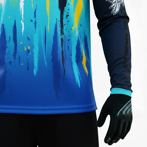 Maillots de motocross personnalisés imprimés - Tissu respirant et anti-humidité à séchage rapide, manches longues pour hommes, été/hiver - Product Image 3