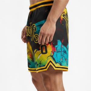 Shorts de basketball d'été pour hommes, sportifs, 100 % polyester, séchage rapide, personnalisables, maille de haute qualité, couleur unie, taille mi-haute, vente en gros - Product Image 4
