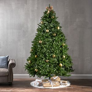 Albero di Natale Artificiale da 2,3 m con 2559 Punte di Rami, Decorazioni per Feste Natalizie, Base con Cerniere in Metallo per Natale - Product Image 1