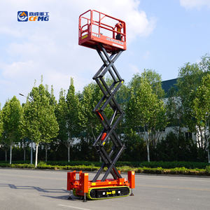 Cfmmg 6.7 मीटर 230 किलोग्राम हाइड्रोलिक हवाई कैंची लिफ्ट प्लेटफॉर्म रबर/स्टील क्रॉलर को बाहर निकालने के साथ खुरदरी इलाके मैन लिफ्ट को ट्रैक किया - Product Image 6