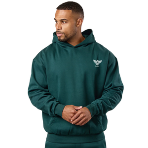 Sweat à capuche personnalisé pour homme, coupe classique, en coton et polyester, polaire, séchage rapide, écologique, décontracté, pour la gym, le fitness et le streetwear - Product Image 1