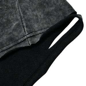 Camiseta Negra Extra Grande Personalizada, Unisex, Estilo Vintage Desgastado, Ropa Urbana, Algodón de Alta Calidad, Ecológica, Transpirable, de Secado Rápido - Product Image 4