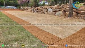 Produit phare : rouleau de tapis en fibre de coco de 35 mm d'épaisseur pour le pavage routier et la protection antidérapante des allées, article très demandé en Corée, au Japon et en Europe - Product Image 4