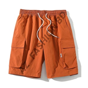 Shorts cargo pour hommes de haute qualité et durables, 100% confortables, fabriqués au Bangladesh, vêtements courts à motif uni - Tailles XXS - Product Image 1