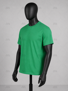 Men's <b>Green</b> 100% Cotton Jersey Short Sleeve O-Neck Regular Fit Casual <b>T</b>-<b>Shirt</b> Solid Blank Design Quick Dry & Breathable - Product Image 4