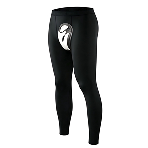 Pantalones de capa base para hockey sobre hielo, con logo frontal, ajuste seguro, resistentes a cortes, zonas de alta ventilación, comodidad avanzada - Product Image 1