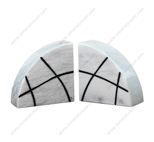 Sujetalibros Modernos, Sencillos y Creativos de Mármol Blanco Grabado con Empaque Personalizable para Salas de Exhibición, Oficinas y Regalos - Precio - Product Image 6