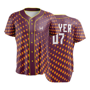 Camisetas de Béisbol Personalizadas para Mujer, con Botones, para Verano, Logotipo Frontal Personalizado, Nombre del Jugador, Impresión en Serigrafía, Secado Rápido, Transpirables - Product Image 1