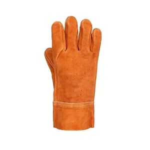 Guantes de Seguridad de Piel de Vacuno Marrón, Diseño Nuevo, Resistentes al Calor y a las Chispas, para Trabajo, Barbacoa, Bomberos, Soldadura y Protección - Product Image 3