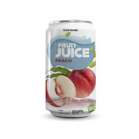 Boîtes en aluminium de 330ml acceptées par OEM jus de fruits tropicaux du Vietnam faible en gras HACCP Halal certifié ISO22000 mangue pomme pastèque
