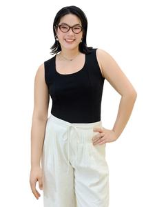 Plus Size Summer Essential Layering Knitted Tank Versatile Inner <b>Top</b> Transition Breathable High Quality Women Tank <b>tops</b> - Product Image 1