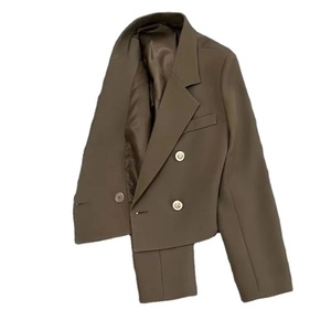 Blusa blanca personalizada de manga larga para mujer, de invierno, transpirable, impermeable, de lona tejida, con doble botonadura, prendas de vestir exteriores - Product Image 5