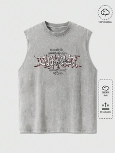 เสื้อกล้ามออกกำลังกายผู้ชายผ้าฝ้ายถัก 100% ระบายอากาศได้ดี สวมใส่สบาย เหมาะสำหรับฤดูร้อน รับผลิตตามสั่งขายส่ง - Product Image 2