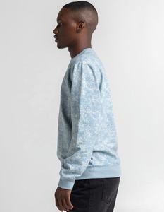 Fully Customized Logo Embroidered Men's Crewneck Hoodie French Terry Acid Washed Breathable Eco-Friendly Winter Oversized - Product Image 3