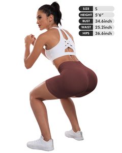 Shorts Deportivos para Mujer, Cintura Alta, Control de Abdomen, Levanta Glúteos, para Correr, Yoga, Ejercicio - Product Image 6
