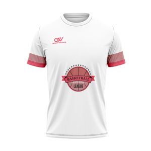 เสื้อบาสเก็ตบอลแขนสั้นแบบซับเหงื่อ ผลิตตามสั่ง พร้อมปักโลโก้ OEM สำหรับฝึกซ้อม ผลิตจำนวนมาก - Product Image 1