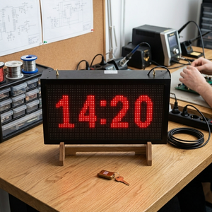 Industrial LED Matrix <b>Clock</b> & Information Display – LED Display with Modbus TCP/IP | AT-LED Matrix <b>Clock</b>| OEM & ODM Available - Product Image 5