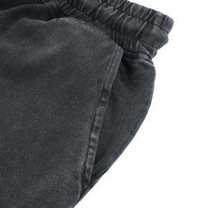 Short unisexe en toile unie, personnalisé avec logo, taille élastique, respirant, écologique, décontracté, été, prix de gros sur mesure - Product Image 4
