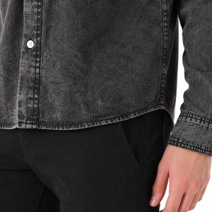 Camisa de mezclilla premium para hombre, azul, de manga larga, con botones, informal, con corte regular y cómodo para uso diario al aire libre - Product Image 5