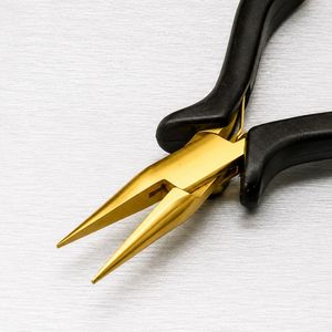 เครื่องมือทำเครื่องประดับสแตนเลส 100% คีมปากแหลมสำหรับโซ่สีขาวและสีทอง - Product Image 6