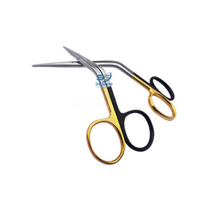 Tijeras Dorsales Fomon Alemanas de 13cm con Carburo de Tungsteno TC, Instrumento Quirúrgico Angulado para ORL y Rinoplastia - Product Image 1