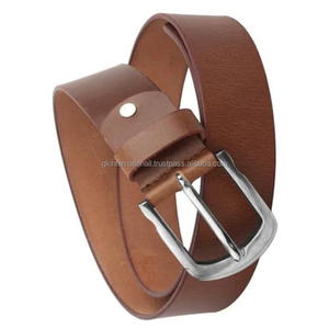 Cinturón de cuero informal Retro Vintage para hombre, primera capa, hebilla de cuero de vaca, cinturón hecho a mano, gran oferta - Product Image 2