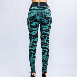 High Waist Ankle-Length Paisley Print Tummy Control <b>Shapewear</b> <b>Leggings</b> Stretch Knitted Spandex Women's Bohemian Pants - Product Image 2