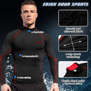 Athletic Football <b>Compression</b> <b>Shirt</b> Quick Dry Fabric With Tight Fit Design <b>For</b> Training Running And Fitness Activities - Product Image 6