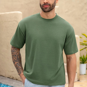 High Quality Men Oversized T Shirts Loose Fit Casual Cotton Streetwear Relaxed Style Breathable Fabric Comfortable Modern Look - Product Image 1