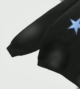 Conjunto Deportivo Personalizado Y2K para Hombre, Sudadera con Capucha y Pantalones Deportivos con Efecto Desgastado, Estilo Hip Hop Vintage, Corte Holgado, Moda de Invierno - Product Image 3