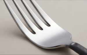 Minimalist <b>Black</b> Mirror Polished Metal Flatware <b>Set</b> With Tie Design Handle Dishwasher Safe <b>Cutlery</b> For Catering Use - Product Image 2