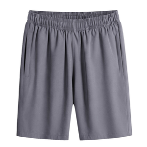 Premium Quality Custom Men's shorts Outdoor Casual Elastic Shorts 100% Polyester Mid Waist Solid Pattern Letter Printing shorts - Product Image 1
