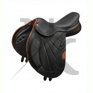 Selle de cheval robuste de qualité supérieure, en cuir véritable, avec quincaillerie nickelée, produits d'équitation anglaise d'Inde. - Product Image 4