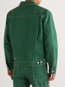 Chaqueta de Invierno Personalizada OEM para Hombre, Ropa de Trabajo Resistente de Lona con Diseño de Cuello Camisero, Aspecto Vintage Lavado, Exterior de Cachemira - Product Image 2