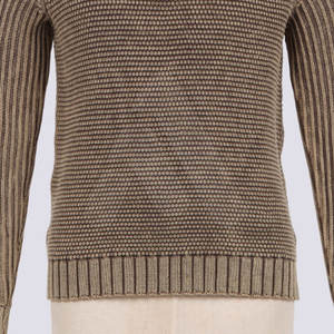 Pull tendance pour homme en coton 100% respirant, coupe oversize, col montant, effet délavé, style streetwear hiver - Product Image 2