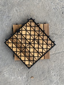 Viet Wood Vietnam Acacia Waterproof Anti-Slip Eco-friendly Outdoor <b>Interlocking</b> <b>Floor</b> <b>Tiles</b> Contemporary Design Matt Finish 5+ - Product Image 5