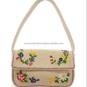 Bolso de mano con cuentas de semillas con estilo para mujer y Niña - Product Image 1