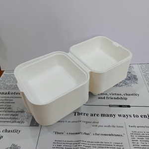 Vaisselle de canne à sucre Bagasse jetable Conteneur de nourriture de canne à sucre Boîte à lunch compostable Conteneur de nourriture de canne à sucre de bagasse - Product Image 6