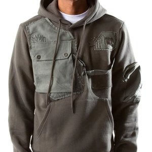 Sudadera con Capucha Personalizada para Hombre, Estilo Cargo, Transpirable, Ecológica, Tallas Grandes, con Cordón Ajustable, Puños Acanalados, Ropa Urbana - Product Image 1