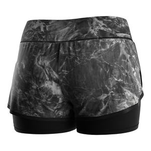 Shorts Deportivos para Mujer con Capa Interior de Soporte, Corte Láser y Ventilación para Entrenamientos en Clima Cálido - Product Image 5