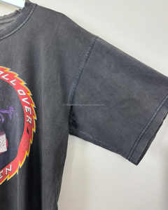 T-shirt imprimé de haute qualité, lavé à l'acide, avec épaules tombantes surdimensionnées vintage pour hommes avec logo personnalisé - Product Image 5