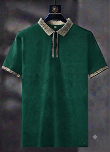เสื้อยืดลำลองแฟชั่นสุดหรูสำหรับผู้ชาย เนื้อผ้านุ่ม ระบายอากาศได้ดี ทรงปกติ เหมาะสำหรับฤดูร้อน ผลิตจากผ้าฝ้ายหวีคุณภาพสูง - Product Image 5