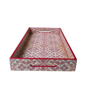 Juego de bandejas de servir de MDF hechas a mano de alta calidad con diseños de lujo, bandeja única de resina epoxi con logotipo grabado - Product Image 3