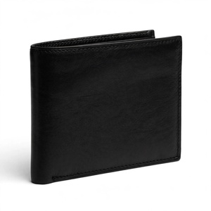 New Arrival Genuine Leather Slim <b>Fold</b> <b>Wallet</b> Minimalist Style Black Short Length Daily Use From BD - Product Image 2